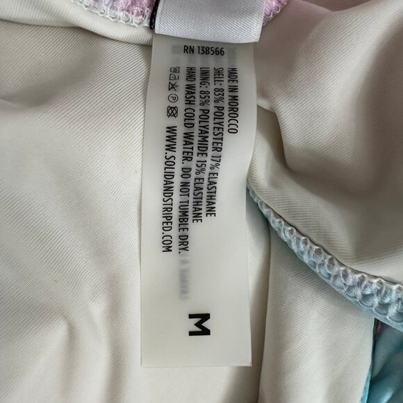 Re/Done Solid & Striped Venice Tie Dye One Piece Swimsuit - Picture 8 of 8